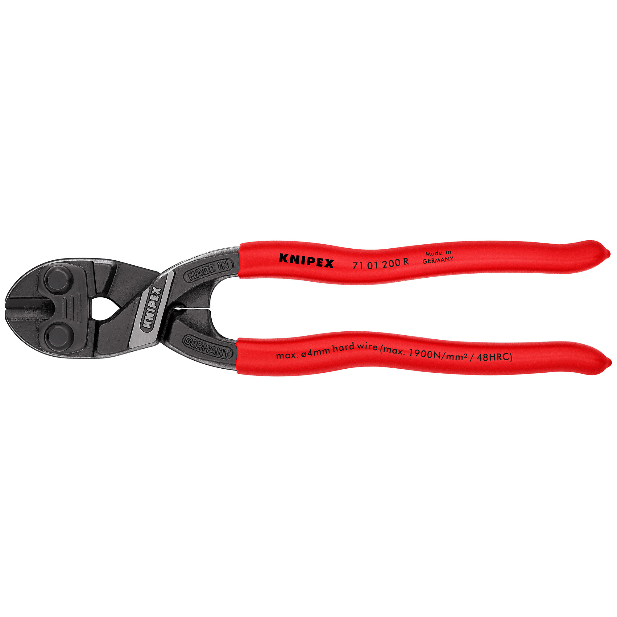 KNIPEX CoBolt HL Bolt Cutters - 8in., 0.25in. Jaw Opening, 0.25in. Cutting Capacity, Model# 71 01 200 R SBA